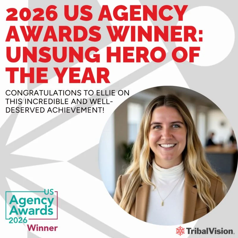 linkedin post celebrating Ellie Coogan's agency award